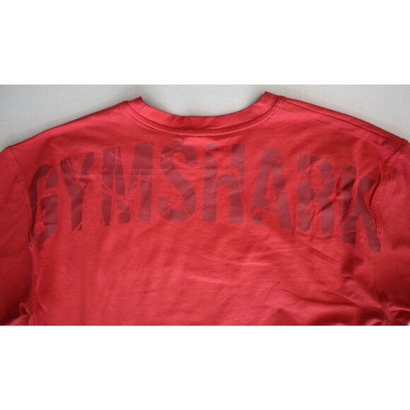 Gymshark A2A1X Men's Sz S Sundried Red Oversized Fit Power T-Shirt - Picture 5 of 12